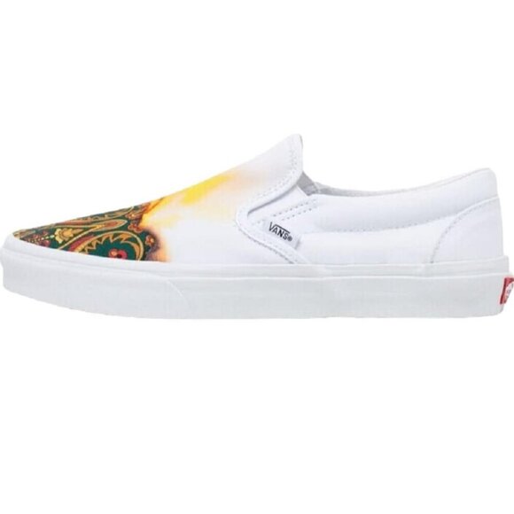 New VANS SLIP ON SHOES CANVAS BIG REVEAL PAISLEY SZ 5 WOMAN SKATER OLD SCHOOL - Picture 11 of 11